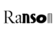 Ransom Font Image