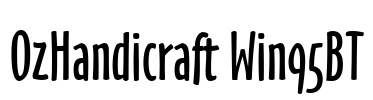 OzHandicraft Win95BT Font Image