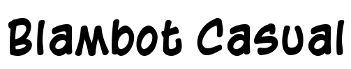 Blambot Casual Font Image