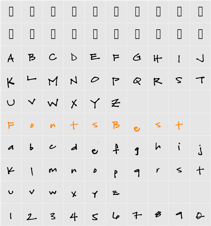 fuchsiabuddha Character Map