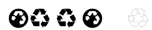 Recycle-Normal Font Image