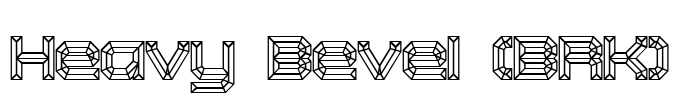 Heavy Bevel (BRK) Font Image