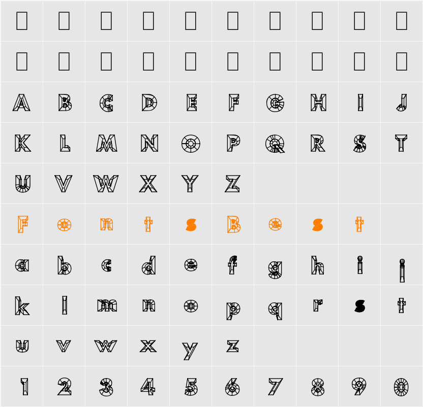 Heythere Character Map