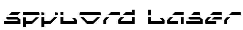 Spylord Laser Font Image