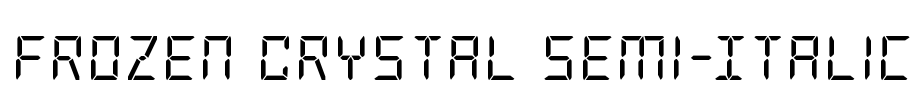 Frozen Crystal Semi-Italic