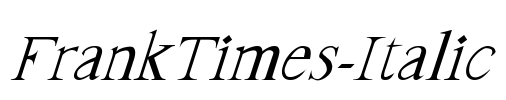 FrankTimes-Italic