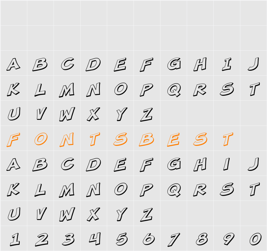 SF Minced Meat Shaded Character Map
