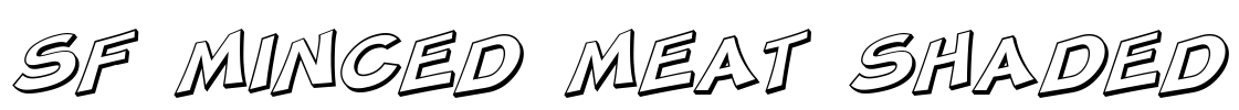 SF Minced Meat Shaded Font Image