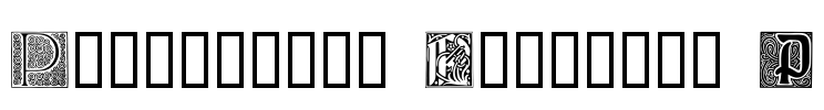 Ornamental Initials P Font Image