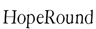 HopeRound Font Image