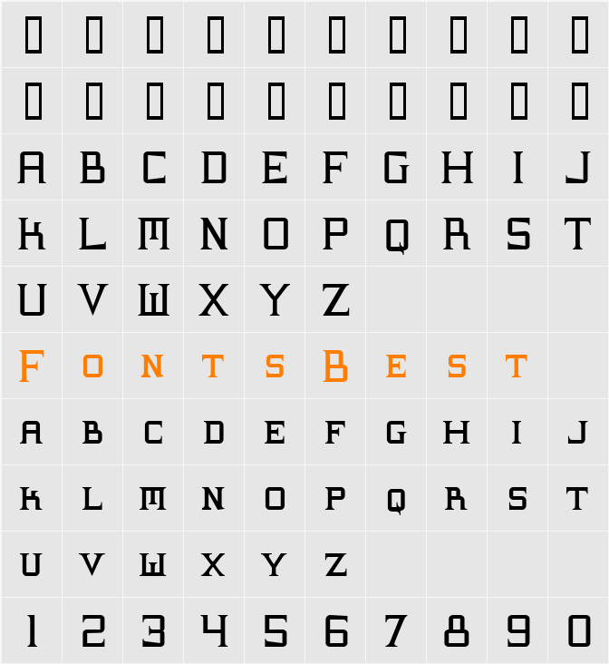 Supremaganda BTN Character Map