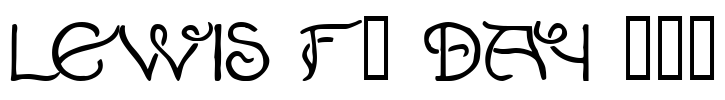 Lewis F. Day 191 Font Image
