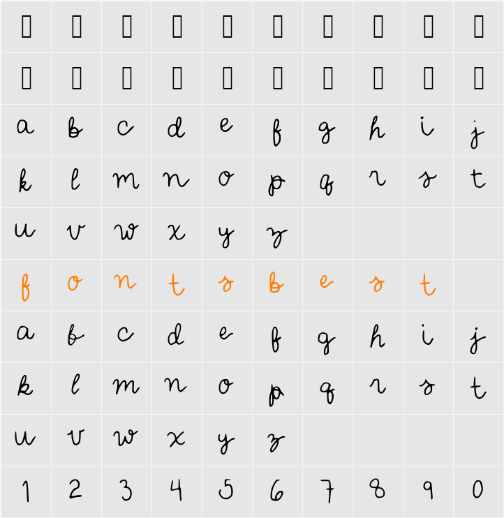 IYSForeverandEver Character Map