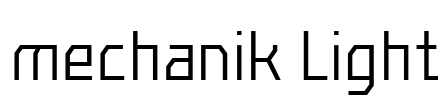 mechanik Light Font Image