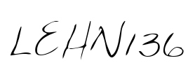 LEHN136 Font Image