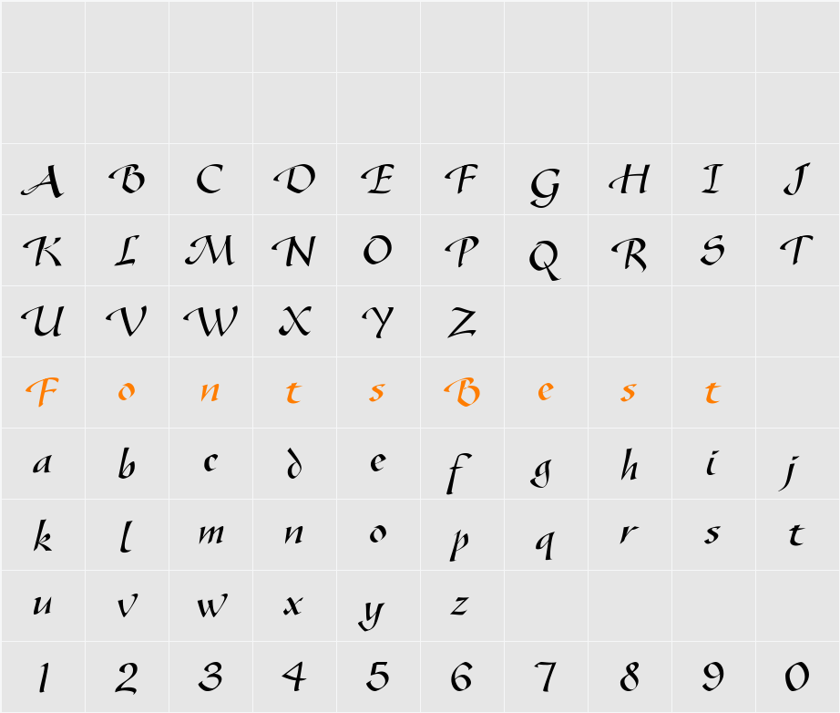 GazelleFLF Character Map