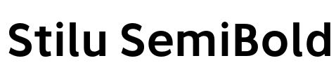 Stilu SemiBold Font Image