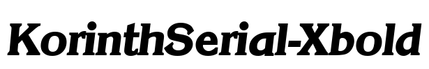 KorinthSerial-Xbold Font Image
