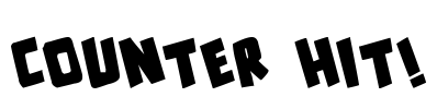 counter hit! Font Image