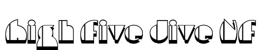 High Five Jive NF Font Image