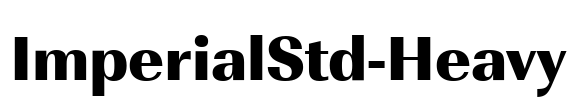 ImperialStd-Heavy Font Image
