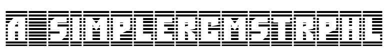 a_SimplerCmStrpHl Font Image
