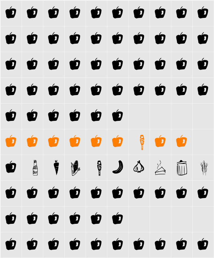GMDoodles_Food Character Map