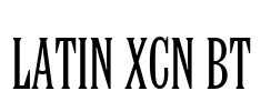 Latin XCn BT Font Image