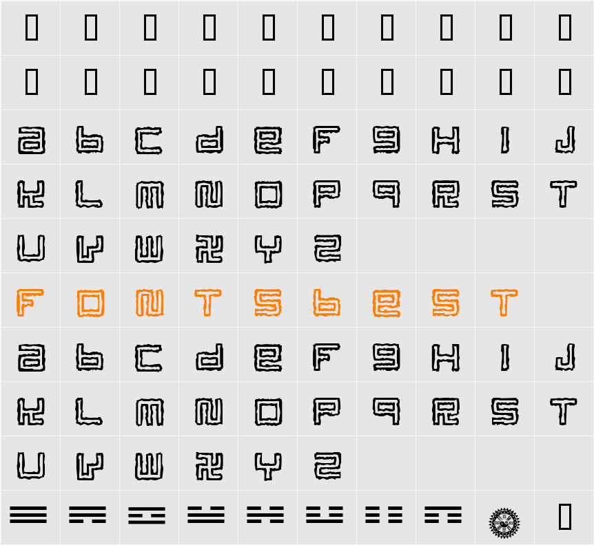 Format Character Map