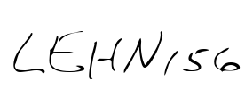 LEHN156 Font Image