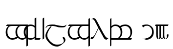 Tengwar 03 Font Image