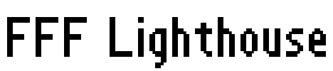 FFF Lighthouse Font Image