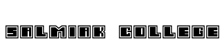Salmiak College Font Image