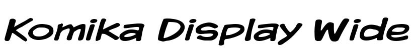 Komika Display Wide Font Image