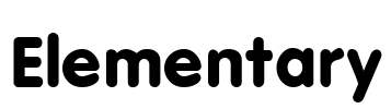 Elementary Font Image