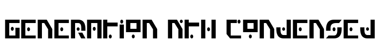 Generation Nth Condensed Font Image