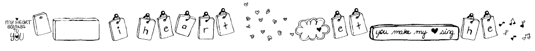 MTF i heart Sketches Font Image