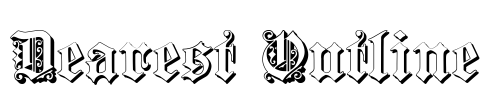 Dearest Outline Font Image