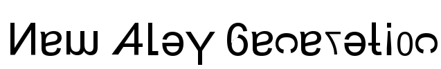 New Alay Generation Font Image