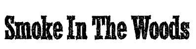 Smoke In The Woods Font Image