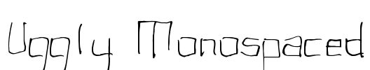 Uggly Monospaced Font Image