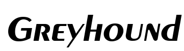Greyhound Font Image
