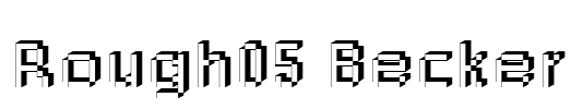 Rough05 Becker Font Image