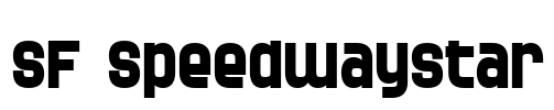SF Speedwaystar Font Image
