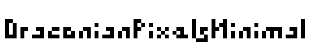 DraconianPixelsMinimal Font Image