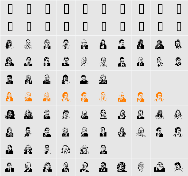 JayLeno Character Map