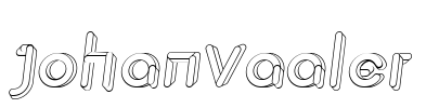 JohanVaaler Font Image