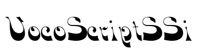 VocoScriptSSi Font Image