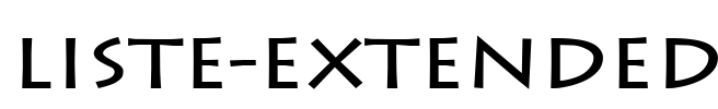 Liste-Extended Font Image