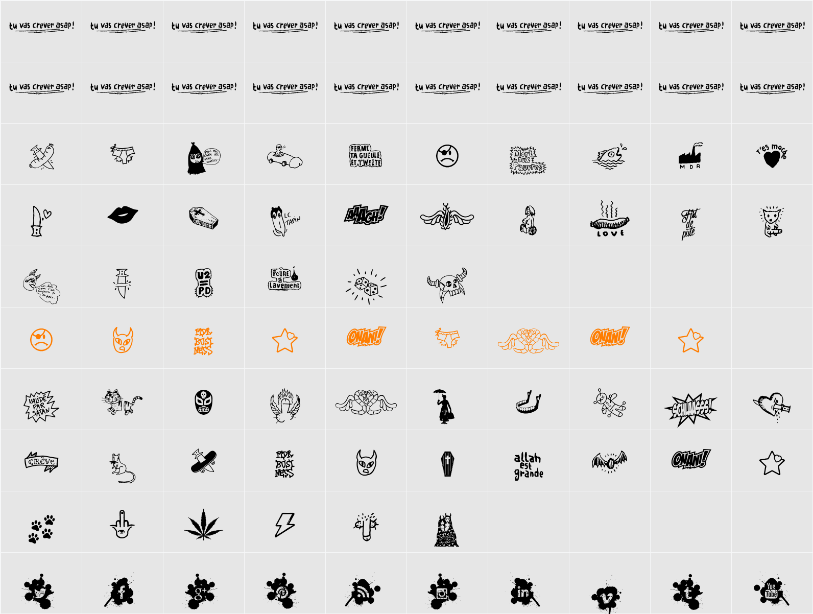 WC Schlaasss Character Map